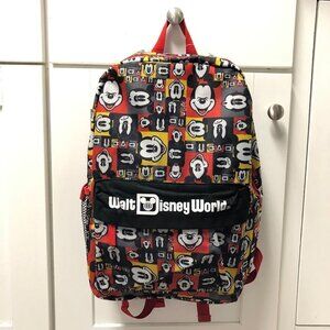 NWT Walt Disney World Backpack Mickey Mouse Black Red Yellow School Bookbag Bag Vintage Mickey Mouse Backpack - Etsy Denmark main image 2